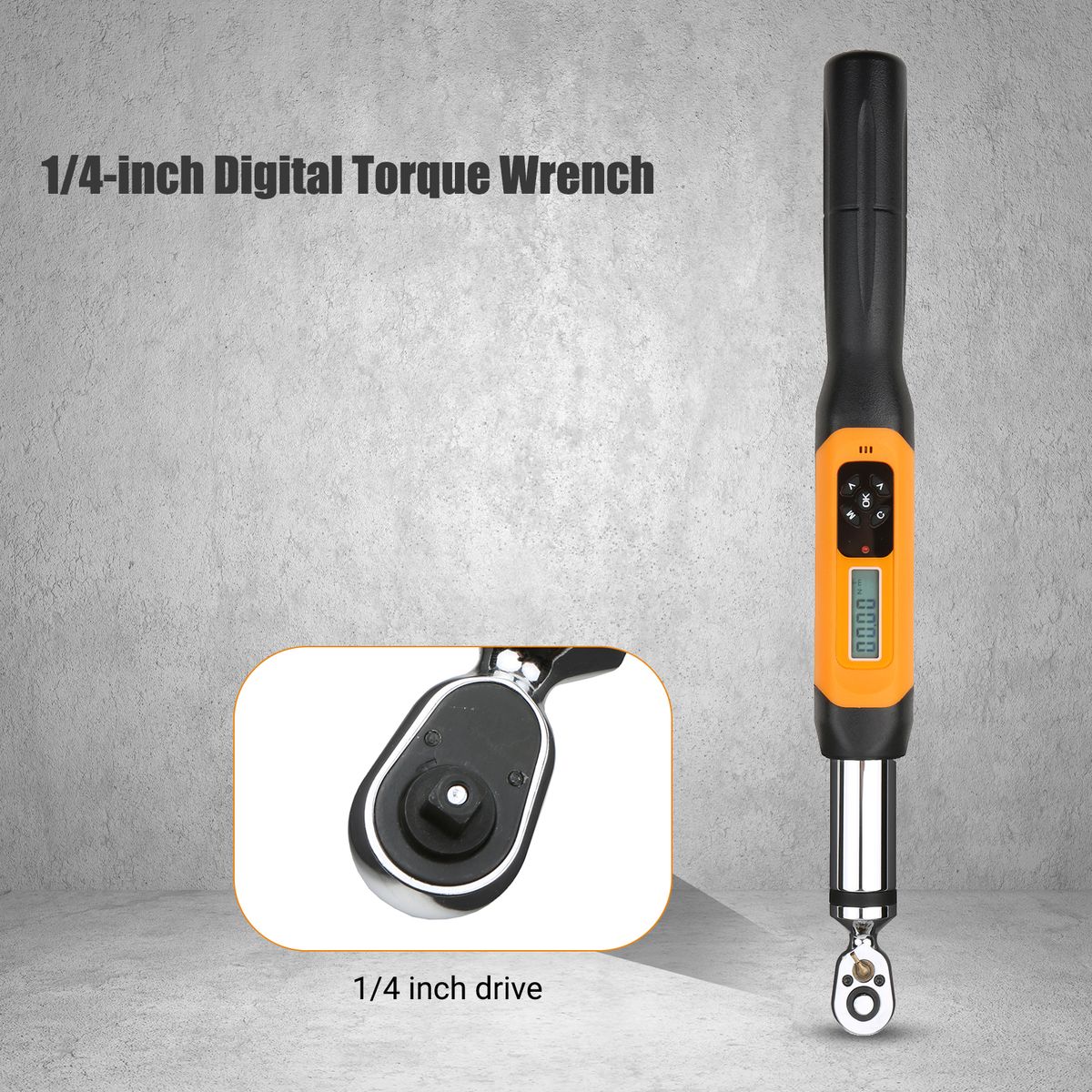 1/4 Inch Digital Torque Wrench Electronic Torque Wrench With