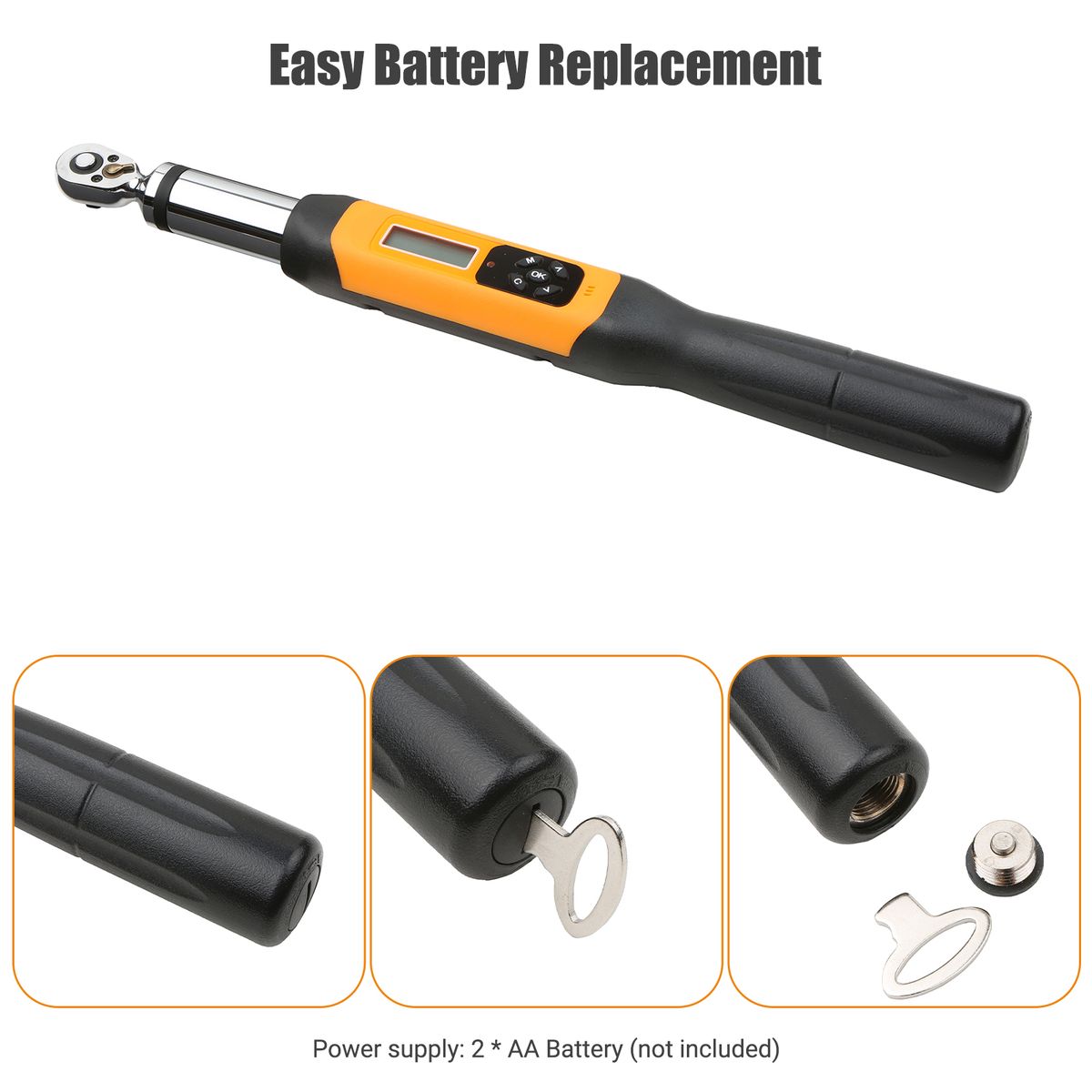 1/4 Inch Digital Torque Wrench Electronic Torque Wrench With