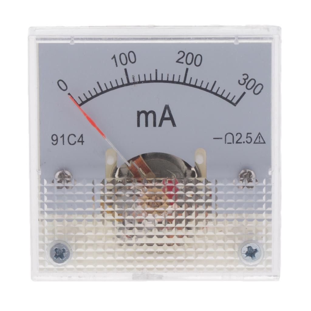 Analog Current Panel Meter DC  Measurement  Ampere 0-300mA