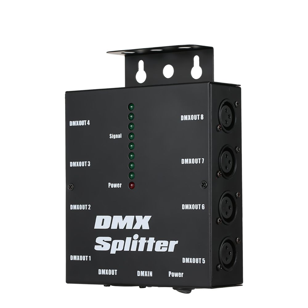 DMX512 Optical Splitter 8 Channels Distribution Amplifier
