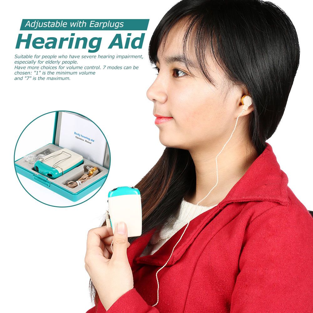 Pocket Hearing Aid Sound Amplifier For Severe Hearing Loss