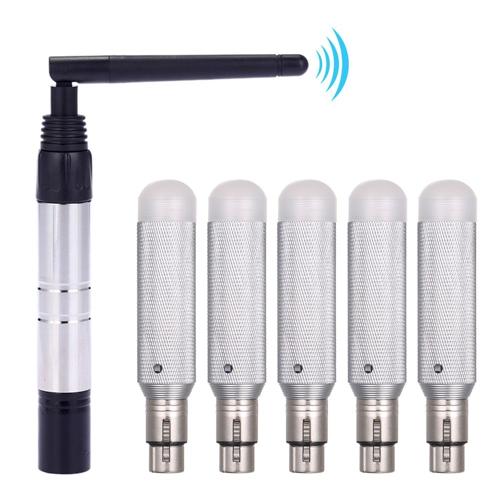 DMX512 2.4G ISM Wireless Transmitter + 5pcs Receivers