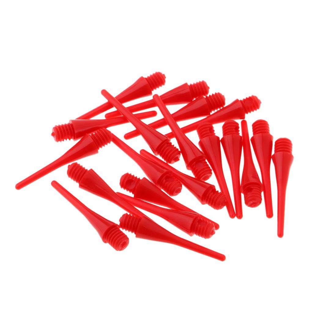 Set 20  -  Soft Tips For Electronic  Board  22mm Red