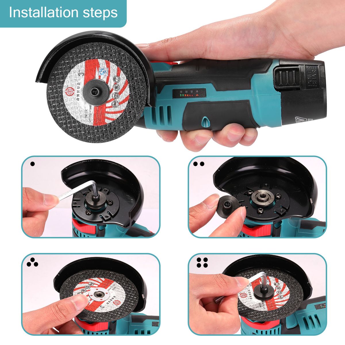 75mm Diameter 10mm Bore Grinding Disc Multifunction