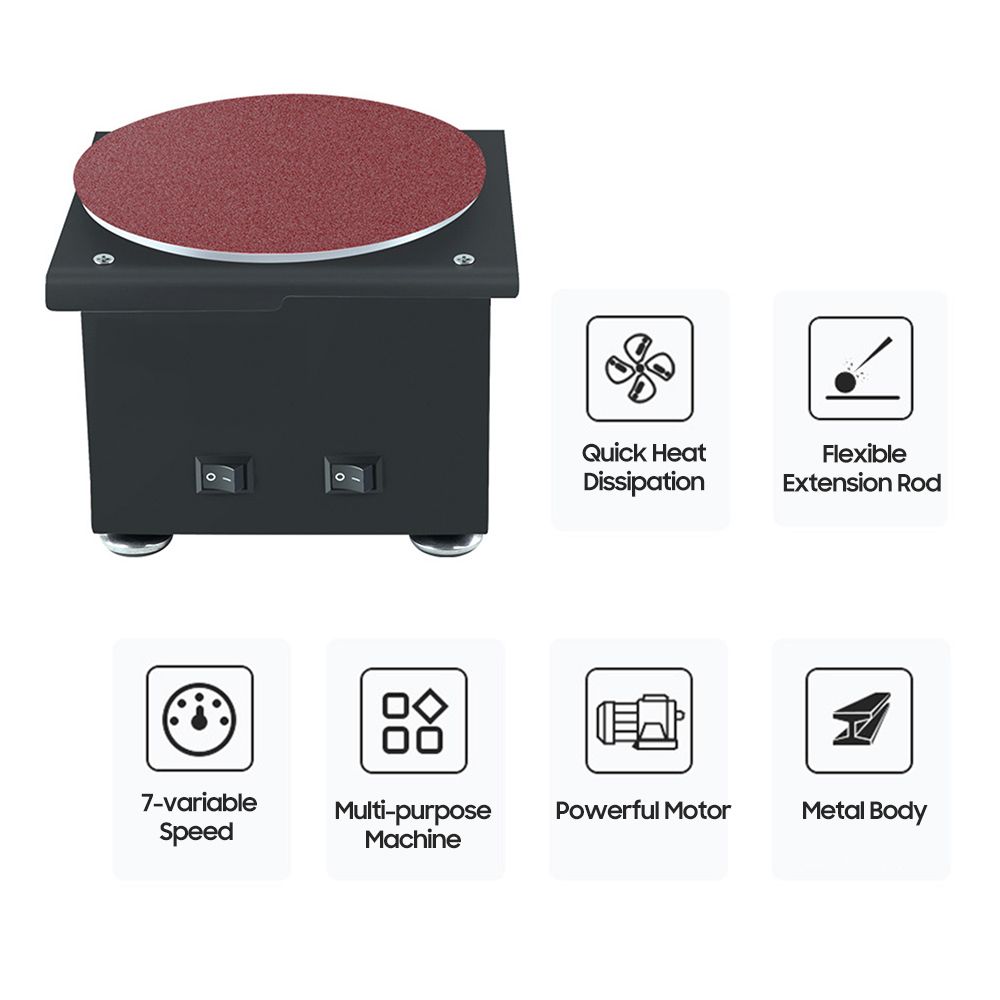 Mini Bench Disc Sander And Sanding Roller With Flexible