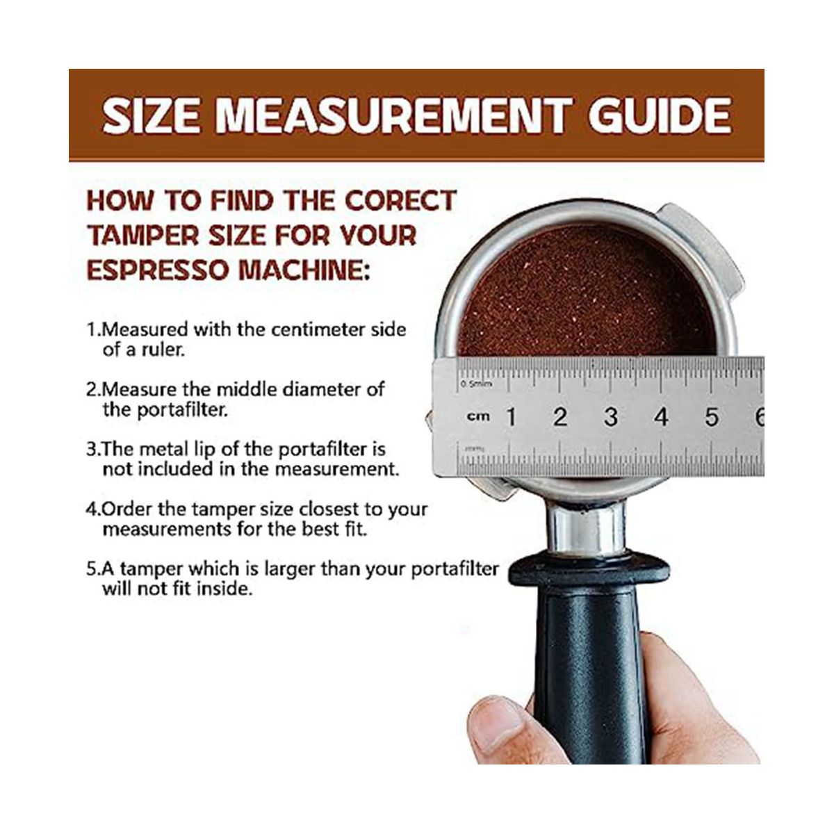 Espresso Tamper 51mm & Espresso Stirrer, Espresso Tamper, Calibrated Spring Loaded Hand Tamper Stainless Steel Base