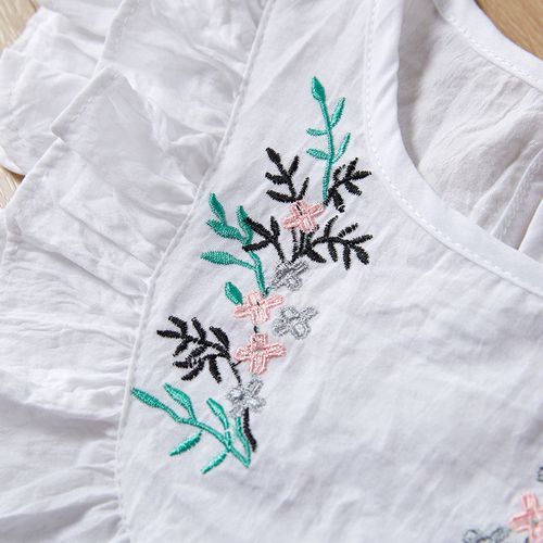 Kids Girl Clothing Set  Embroidery T-shirt Pants Child Suits