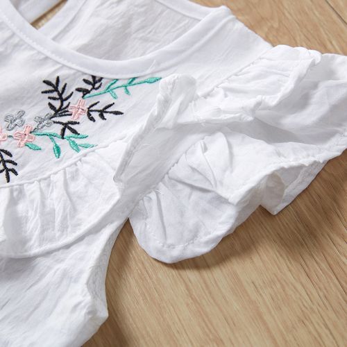 Kids Girl Clothing Set  Embroidery T-shirt Pants Child Suits