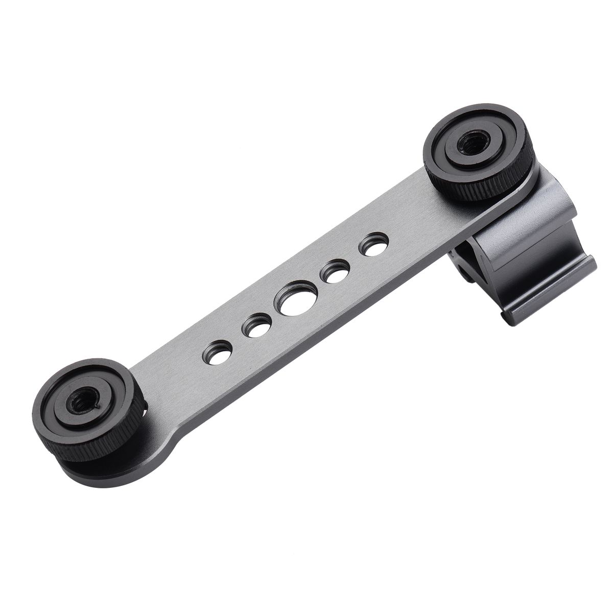 Triple Cold Shoe Mount Bracket Extension Bar With 1/4 Inch