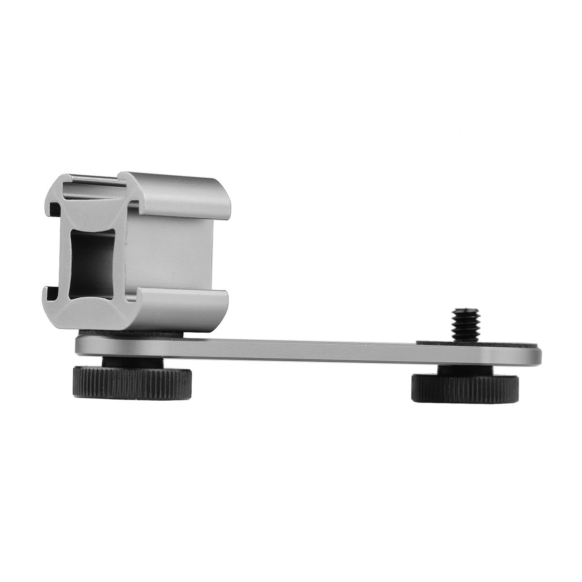 Triple Cold Shoe Mount Bracket Extension Bar With 1/4 Inch