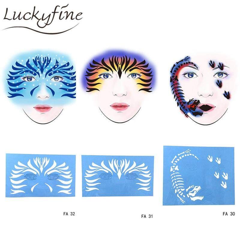 Supply Golden Phoenix Body Painted Face Template