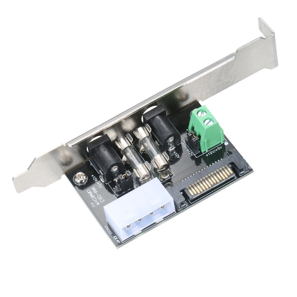 ATX Controller Board DC Power Module Expansion Board Mainboard Full Height Motherboard Attached 4-Plug Power Line Driver Board for Monitor / Printer / Network Equipment / DIY Audio