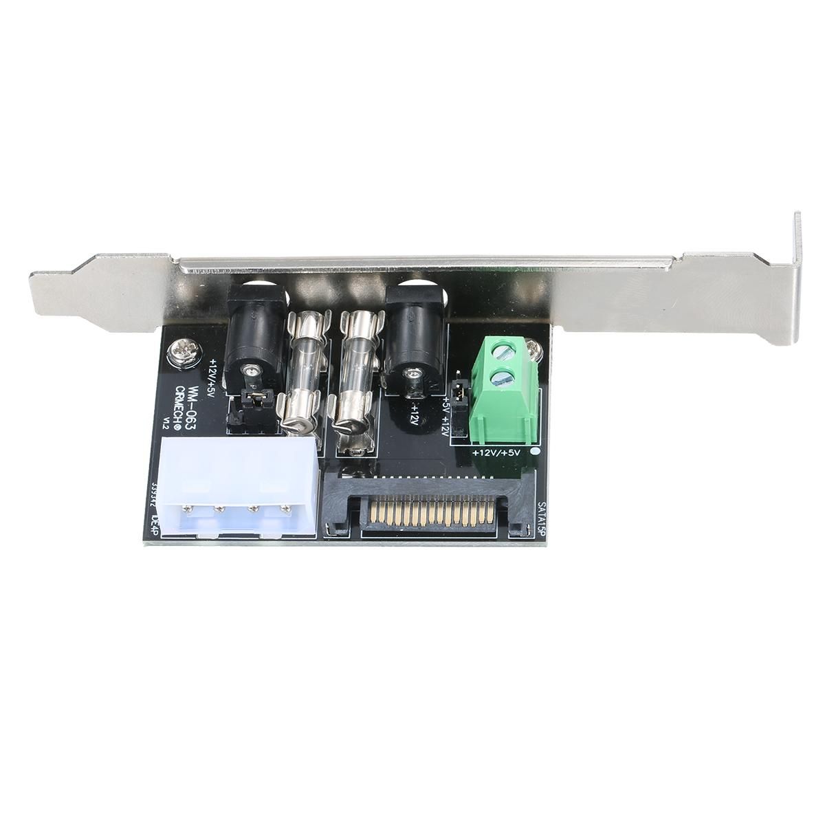 ATX Controller Board DC Power Module Expansion Board Mainboard Full Height Motherboard Attached 4-Plug Power Line Driver Board for Monitor / Printer / Network Equipment / DIY Audio