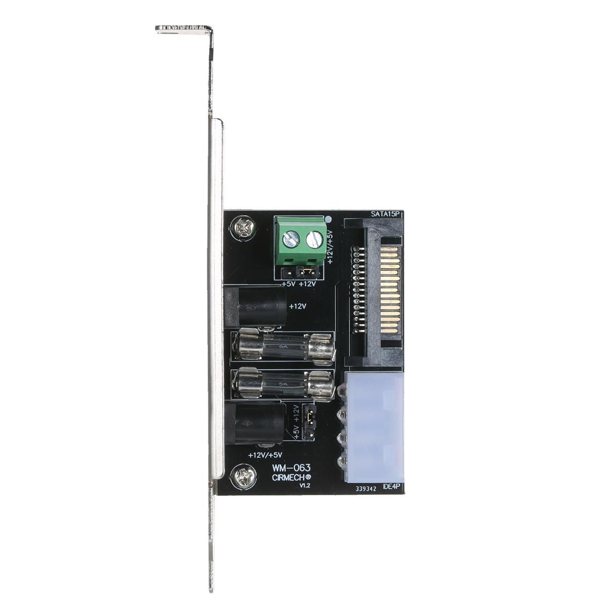 ATX Controller Board DC Power Module Expansion Board Mainboard Full Height Motherboard Attached 4-Plug Power Line Driver Board for Monitor / Printer / Network Equipment / DIY Audio
