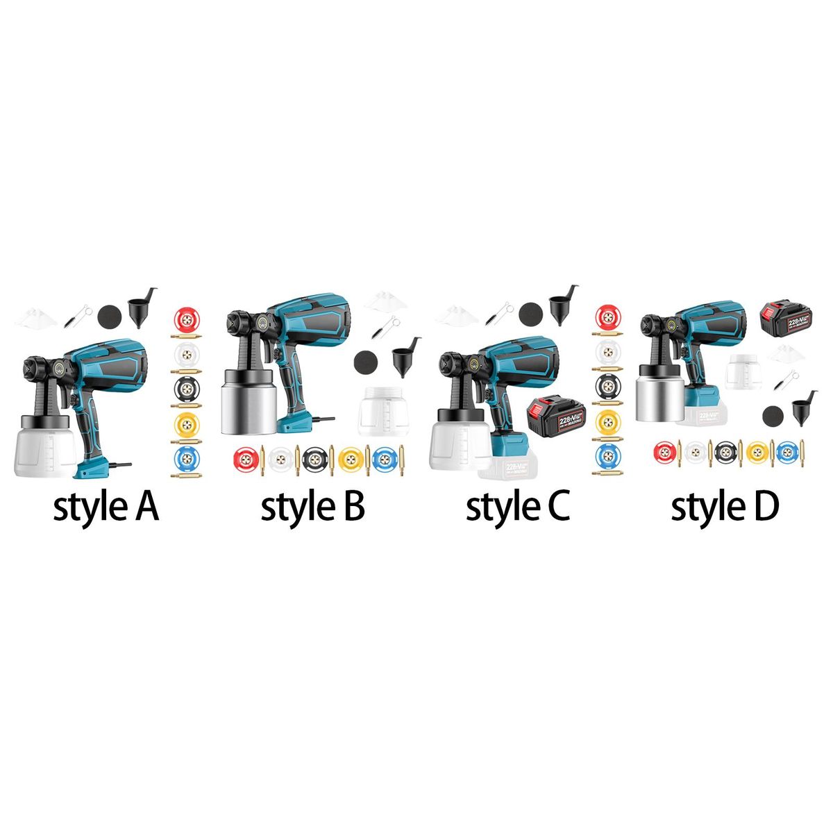 Cordless Paint Sprayer 1000ml Handheld High  A
