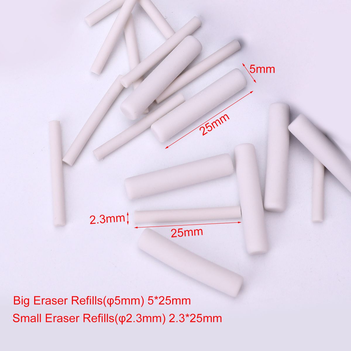 Portable Electric Eraser Refills 30pcs Big/Thick +