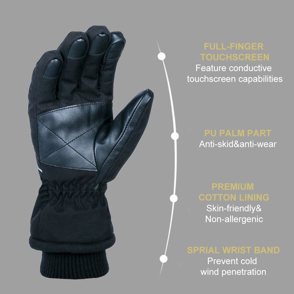Snow   Ski Full-finger Touchscreen Winter Gloves Waterproof