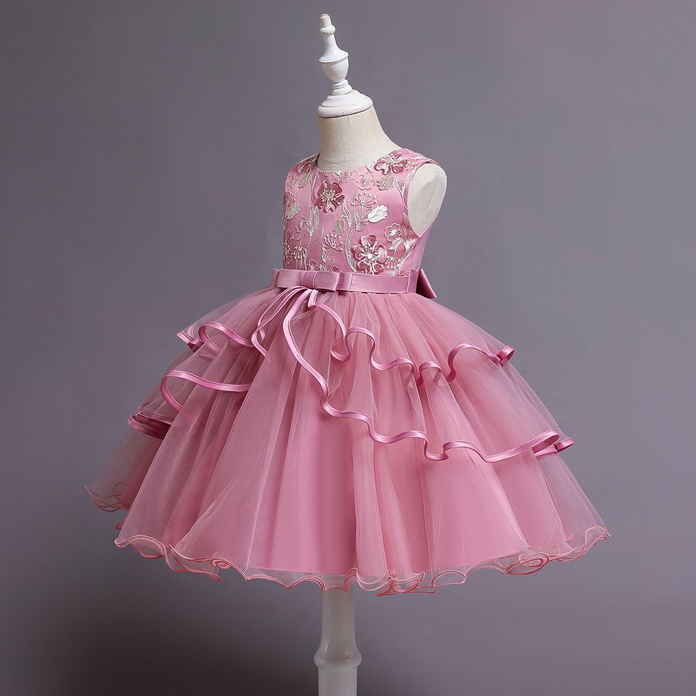 Girl Children Kids Dinner Party Princess Dress Ball Gown