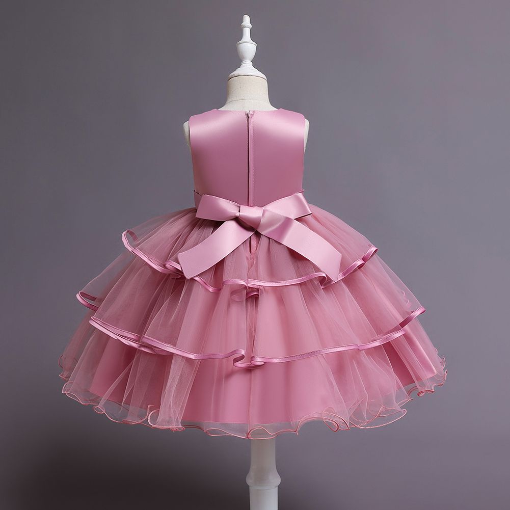 Girl Children Kids Dinner Party Princess Dress Ball Gown