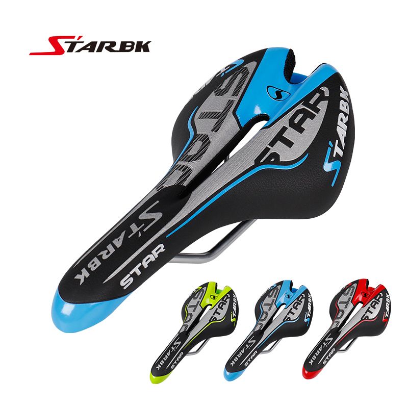 STARBK 300g Hollow Design Bike Saddle Mountain Road Bike MTB Front Seat Cushion CR-MO Bow Comfy Durable Bicycle Parts