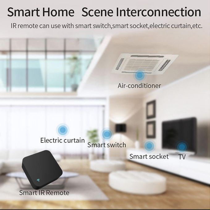 IR Remote Control For  Alexa Google Home For TV DVD AC STB 5cm  Square