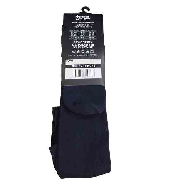 Boys Knee High Navy Socks
