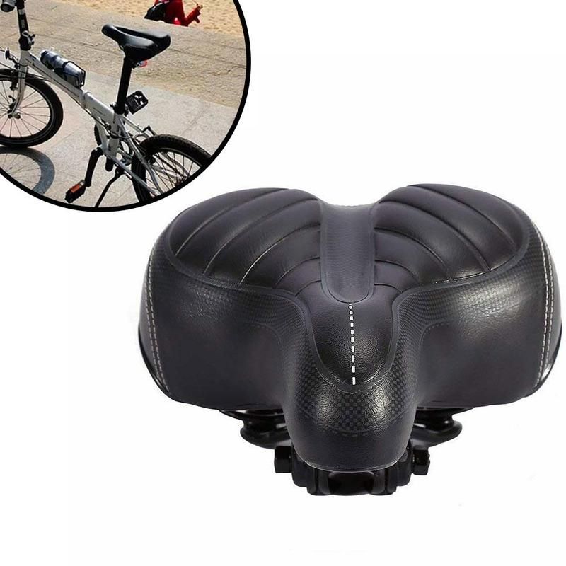 Comfortable Wide Large Bicycle  Cruiser Extra Sporty Soft Pad Saddle Seat Suitable For Any Type Of Bicycle
