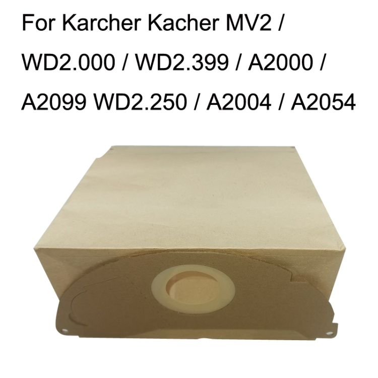 5PCS Paper Bag For Karcher WD2250 / A2004 / A2054