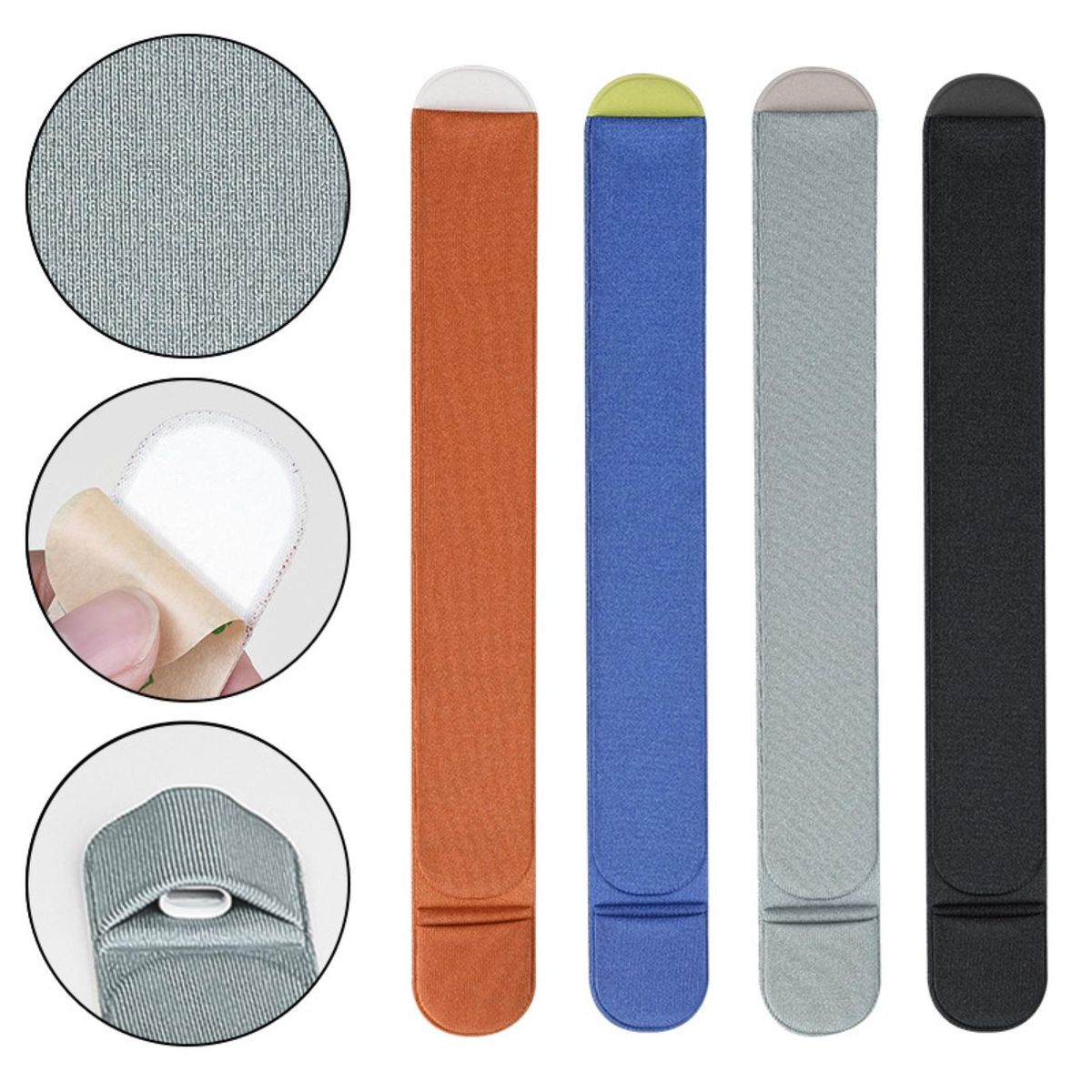 1PC Faux Leather Adhesive Protective Case For Samsung