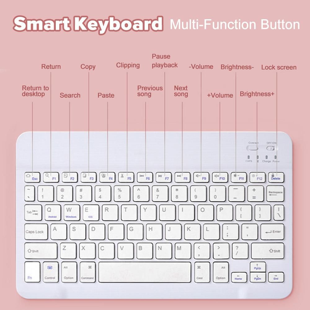 Wireless Keyboard For Ipad Mobile Tablet Computer 7 Inch Single Keyboard