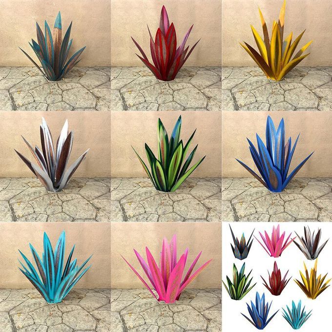 27 M Iron Art Tequila Plant Ornament DIY's De Oration  Reative Iron Ornament-green