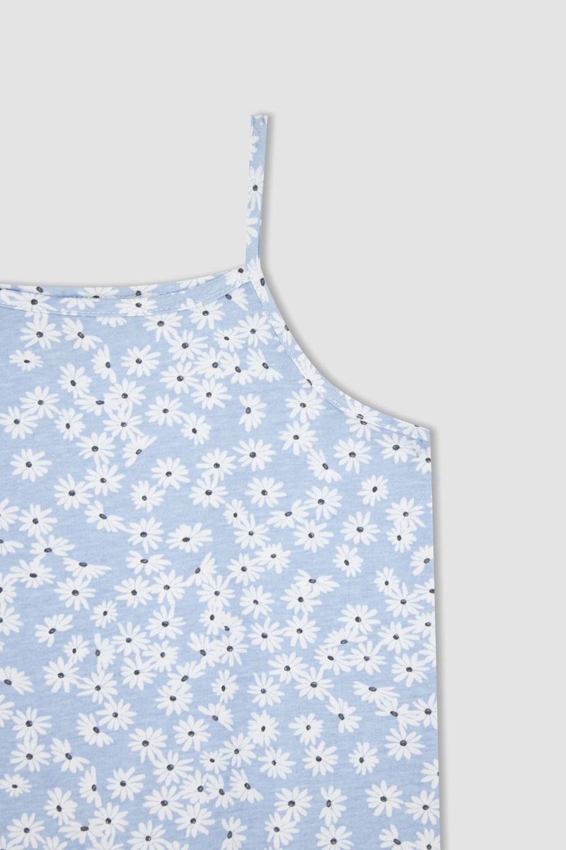 Girl Homewear Regular Fit Short Sleeve Dress -Blue