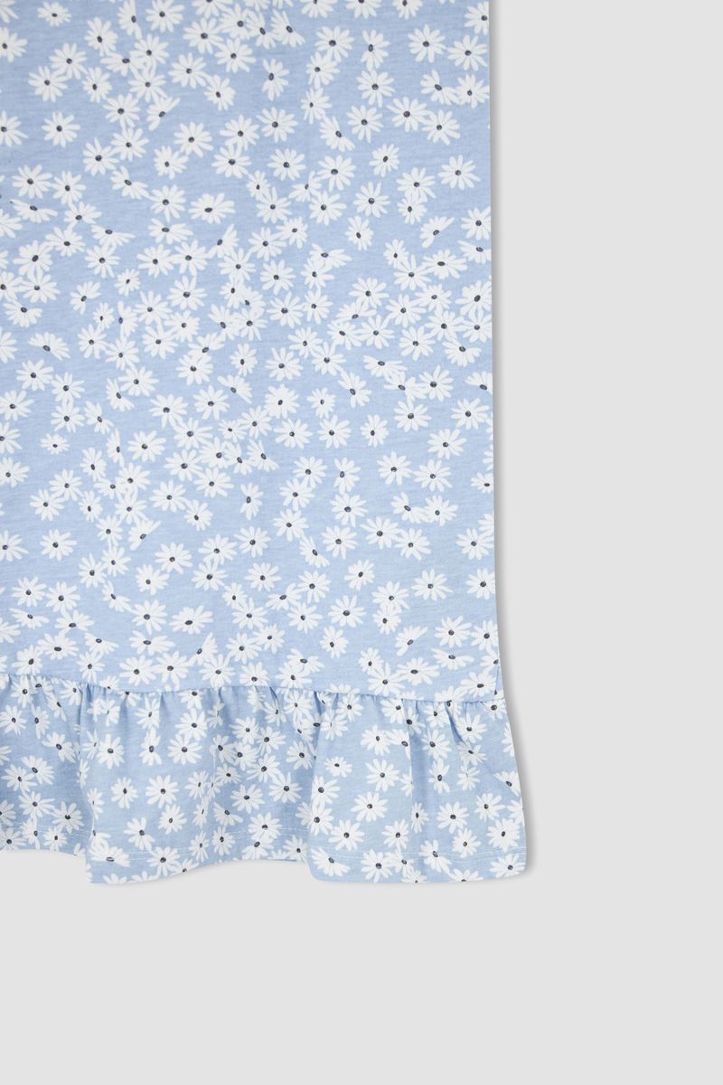 Girl Homewear Regular Fit Short Sleeve Dress -Blue