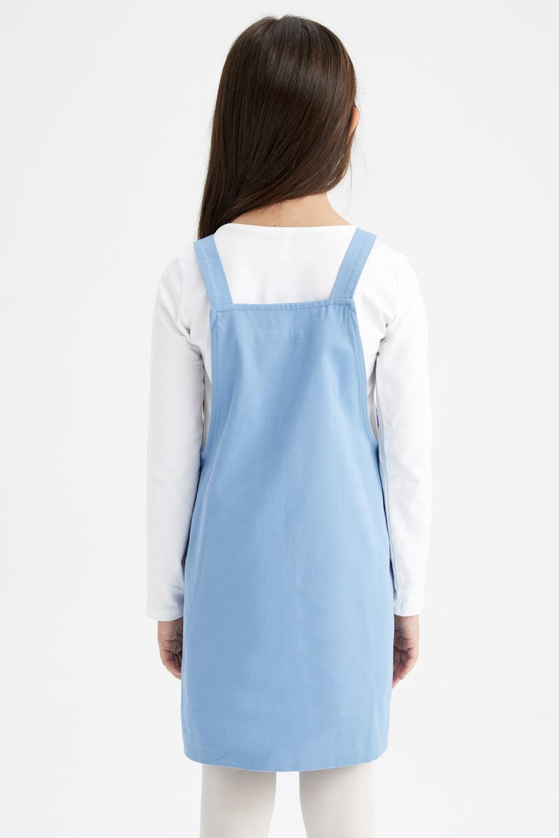 Girl Casual Woven Dress - Blue