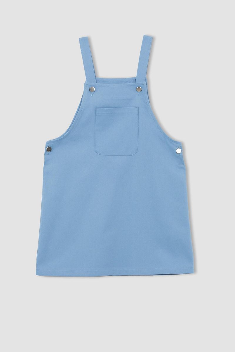 Girl Casual Woven Dress - Blue