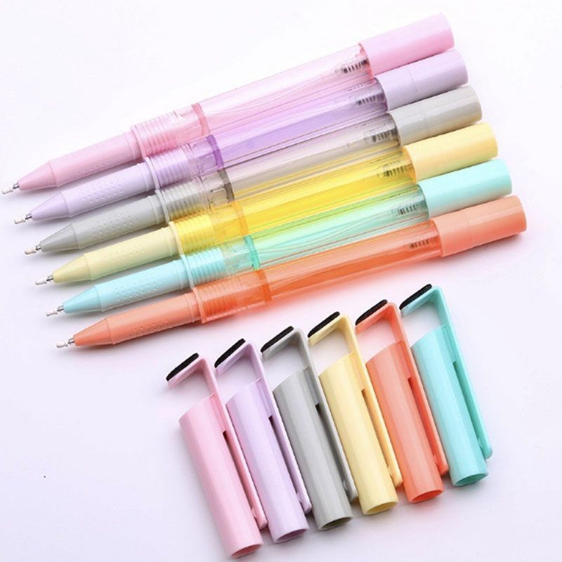4 In 1  Multi-function Plastic Ballpen With Spray 5ml Capacity And Phone Stand And Cleaner 6 Pack
