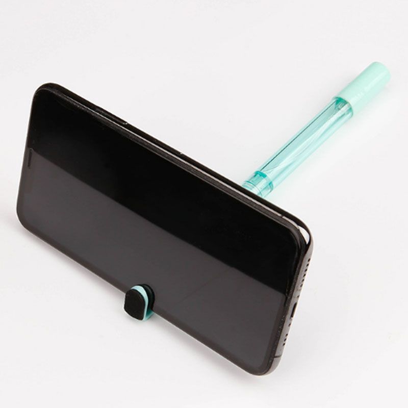 4 In 1  Multi-function Plastic Ballpen With Spray 5ml Capacity And Phone Stand And Cleaner 6 Pack