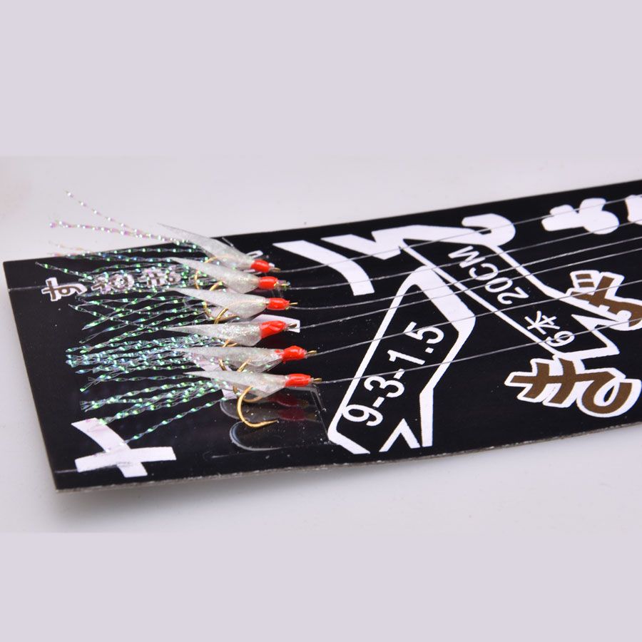Jyj 1 Bag Hook Size 9 Leurre Sabiki Rigs For Mackerel Real