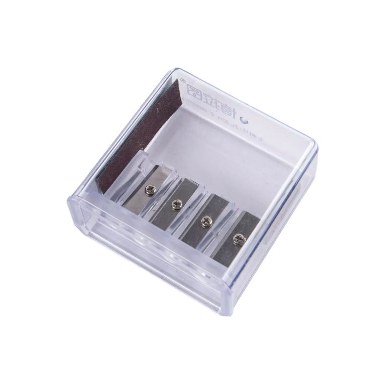 4Holes Charcoal Pencil Sharpener Long Core Drawing Art Manual Sketching Supplies Transparent