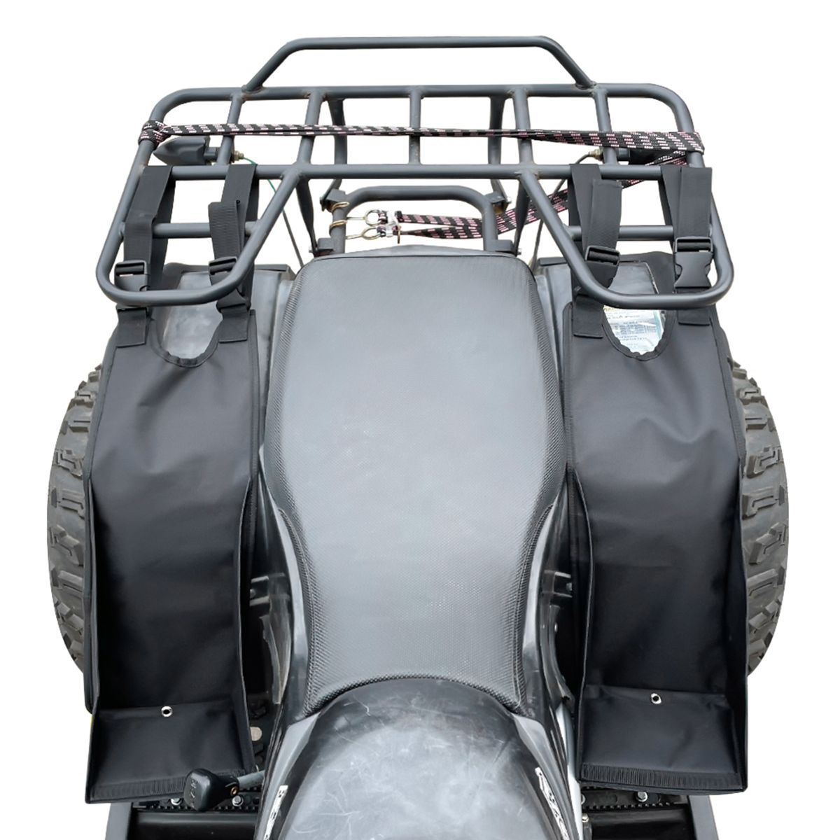 2pcs ATV Rear Passenger Foot Pegs Adjustable Foldable
