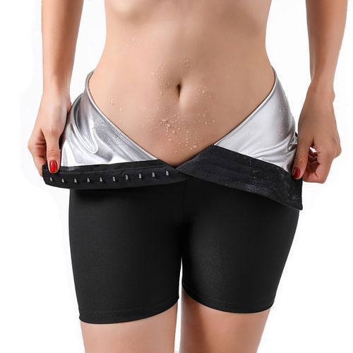 2021 Women Sweating Elastic Waist Trainer Tummy Control Fitness Leggings Pants Shorts Summer Tops Shorts Jeans Feminino Sale