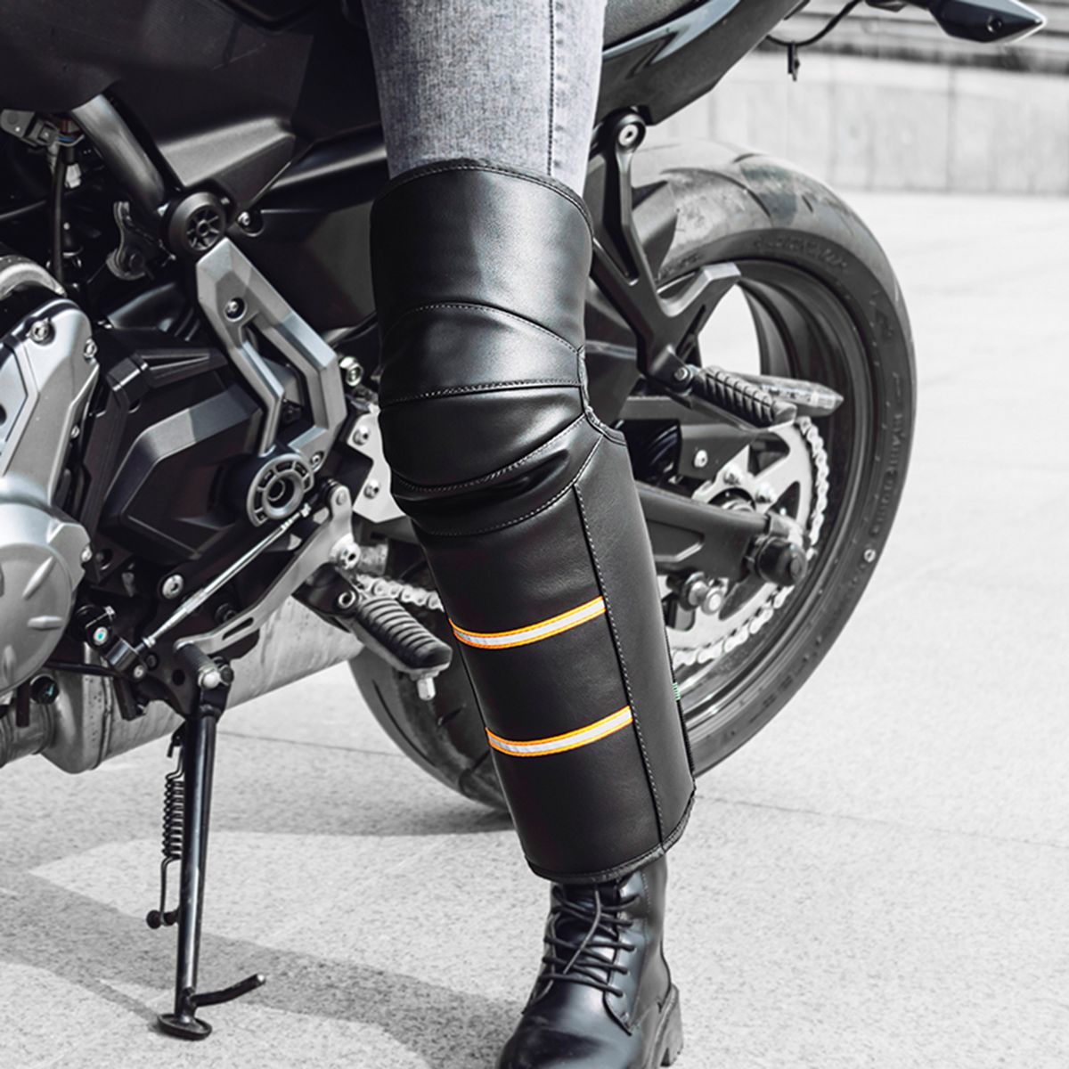 2PCS Knee Pads Protective Pads With Reflective Strip Keep