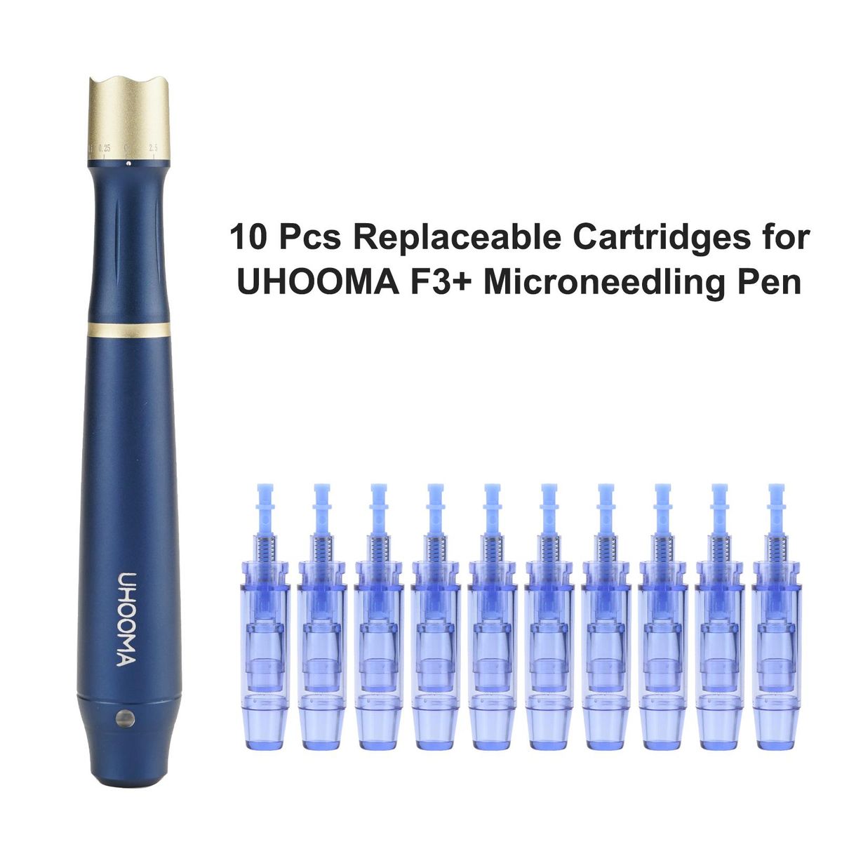 10 Pcs Replaceable Cartridges for UHOOMA F3+ Microneedling Pen 12 Pin Cartridge