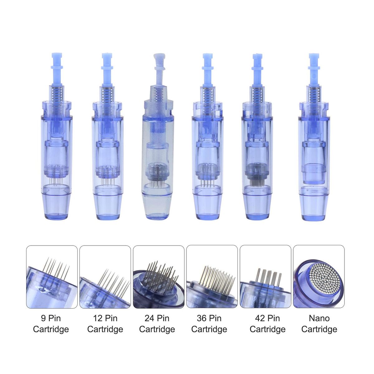 10 Pcs Replaceable Cartridges for UHOOMA F3+ Microneedling Pen 12 Pin Cartridge