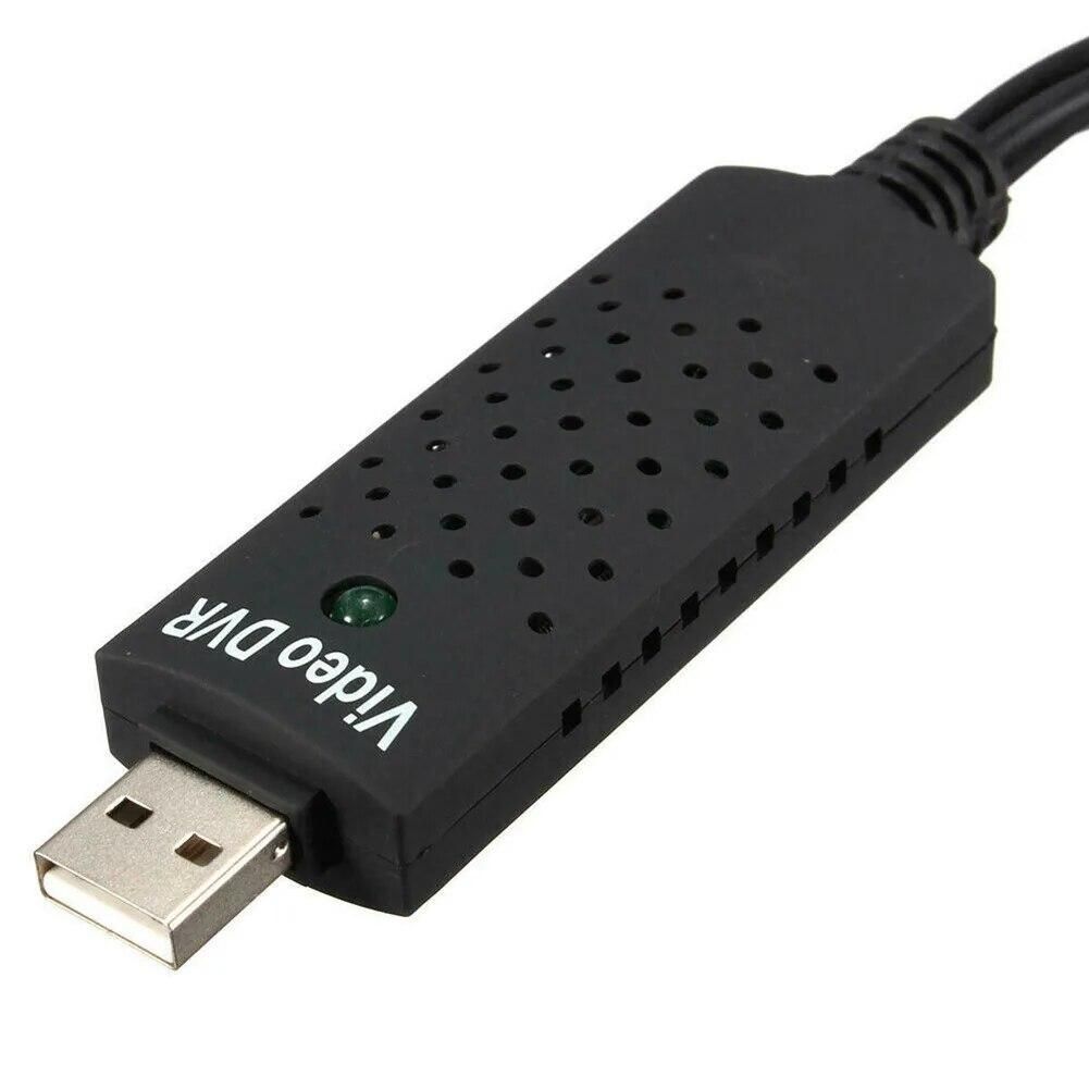 USB 2.0 Audio Television Video VHS to PC DVD VCR Converter Easy Capture Card Adapter Wiring Accessories  88x28x18mm TB