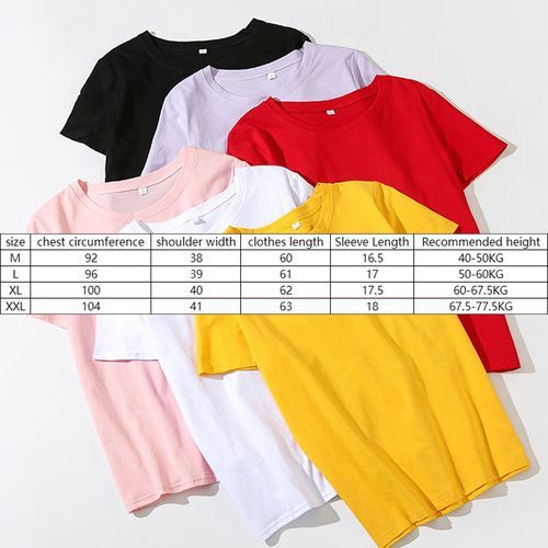 Women's Loose Crew Neck Top T-Shirt Pink