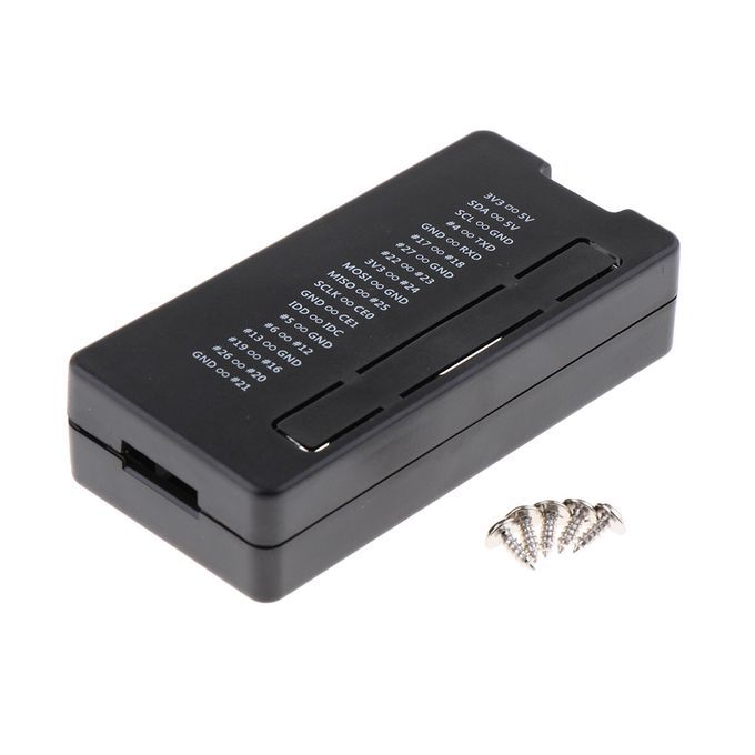 Black ABS Case Shell Protective Cover Enclosure Box For Raspberry Pi