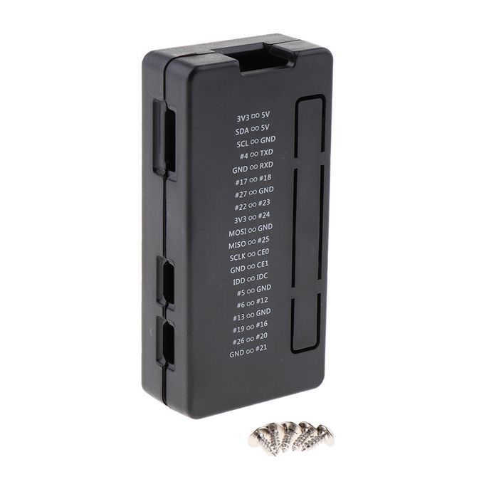 Black ABS Case Shell Protective Cover Enclosure Box For Raspberry Pi