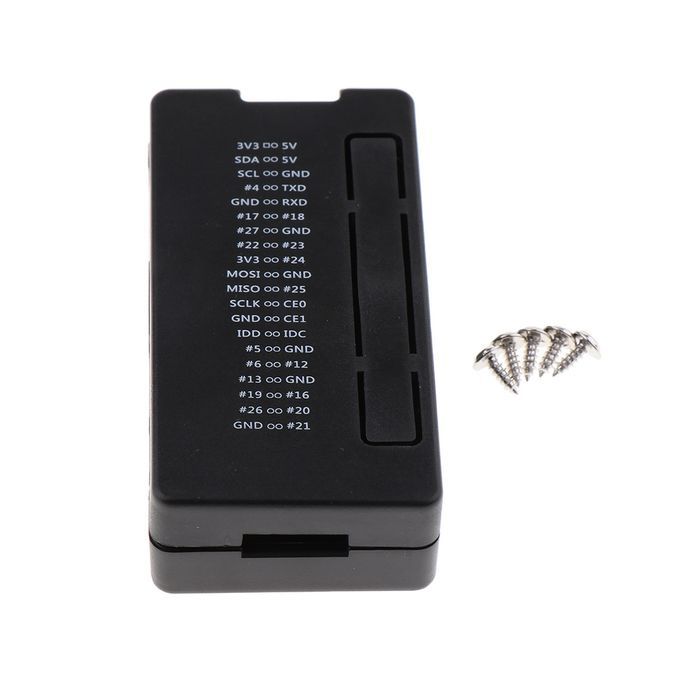 Black ABS Case Shell Protective Cover Enclosure Box For Raspberry Pi