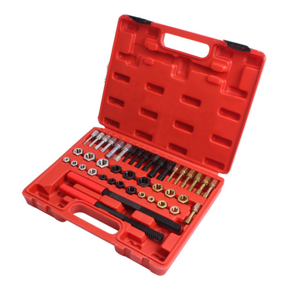 42Pcs Rethread Reapir Tools Kit Metric File Thread File